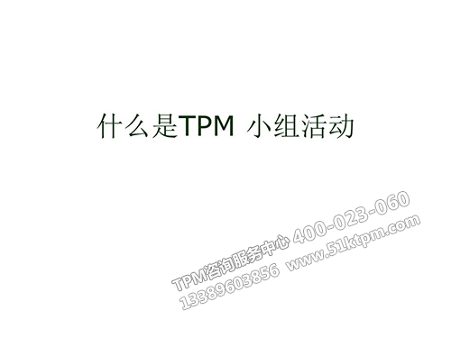 TPM小組活動